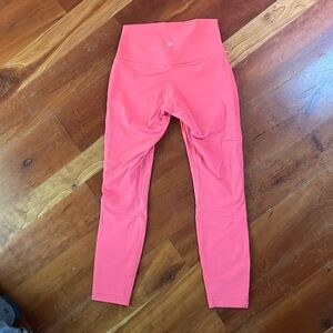 Salmon/coral align 25 inch Lululemon leggings.Size 6